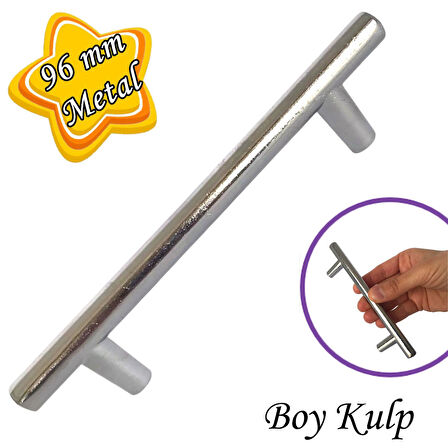 Boy Kulp Krom 96 mm Kulp Mobilya Mutfak Dolabı Çekmece Dolap Kapak Kulpu Kulbu Metal Kulpları