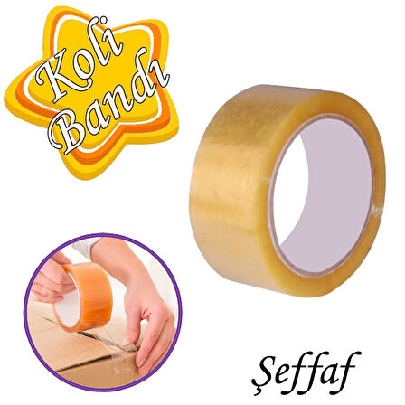 Koli Bandı 45 Mm X 100 Mt Şeffaf Güçlü Yapışkanlı Kopmayan Bant