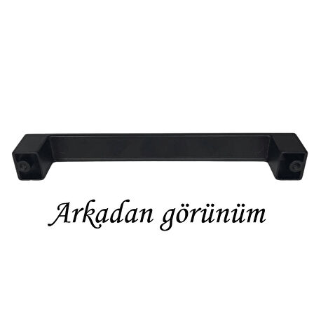 8 Adet Bihter Düz Kulp 128 mm Siyah Mutfak Kulpu Çekmece Dolap Kapak Kulbu Metal  Mobilya Dolabı Kulpları 