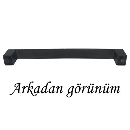 4 Adet Bihter Desenli Kulp 160 mm Siyah Mutfak Kulpu Çekmece Dolap Kapak Kulbu Metal  Mobilya Dolabı