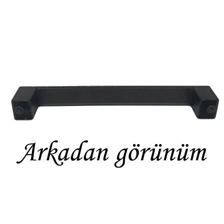 12 Adet Bihter Desenli Kulp 128 mm Siyah Mutfak Kulpu Çekmece Dolap Kapak Kulbu Metal  Mobilya Dolabı