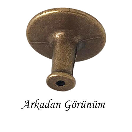 15 Adet Düz Düğme Antik Sarı Kulp Mobilya Çekmece Dolap Kapak Kulbu Metal Kulp Aksesuarları Vidalı