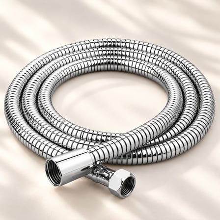 360 Dereceli Dönerli Banyo Duş Hortumu Banyo Spiral Hortumu Krom