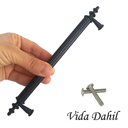 5 Adet Erciyes kulp Siyah 160 mm Kulp Mobilya Mutfak Dolabı Çekmece Dolap Kapak Kulpu Kulbu Metal Kulpları