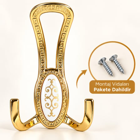 Seç Portmanto Altın Gold Askı Vestiyer Duvar Askısı Askılık Metal Dolap Elbise Askılığı