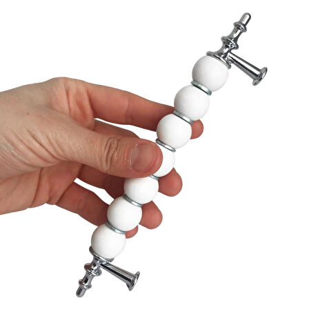 5 Adet İnci Kulp 128 mm Krom Mutfak Kulpu Çekmece Dolap Kapak Kulbu Metal Mobilya Dolabı Kulpları 