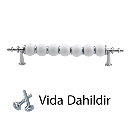 5 Adet İnci Kulp 128 mm Krom Mutfak Kulpu Çekmece Dolap Kapak Kulbu Metal Mobilya Dolabı Kulpları 