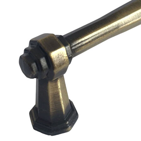 15 Adet Padişah Kulp 128 mm Antik Sarı Mutfak Kulpu Çekmece Dolap Kapak Kulbu Metal Mobilya Dolabı Kulpları