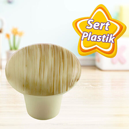 Sert Plastik Mantar Düğme Kulp Kayın Dolap Mobilya Mutfak Dolabı Çekmece Kapak Kulpu Kulbu 