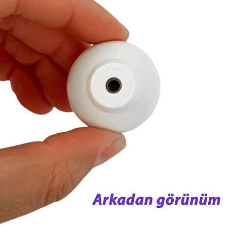 15 Adet Pembe Beyaz Ortanca Çiçek Desenli Polimer Düğme Kulp Mantar Mobilya Mutfak Dolabı Çekmece Kulbu Kulpları