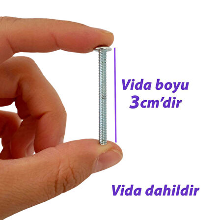 15 Adet Yasemin Kulp Beyaz Polimer Düğme Kulp Mantar Mobilya Mutfak Dolabı Çekmece Kulbu Kulpları