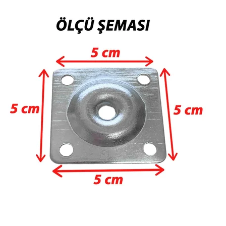 Ahşap Ayak 12 Cm 2'li Set Açık Meşe M8 Civatalı Bağlantı Aparatlı Dolap Mobilya Koltuk Kanepe Destek Ayağı Ayakları