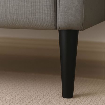 4 Adet Ahşap Ayak 12 Cm Siyah M8 Civatalı Bağlantı Aparatlı Dolap Mobilya Koltuk Kanepe Destek Ayağı Ayakları