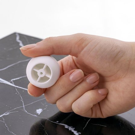 Sert Plastik Düğme Yuvarlak Top Mat Beyaz Dolap Mobilya Mutfak Dolabı Çekmece Kulbu Kulpu Kulplar