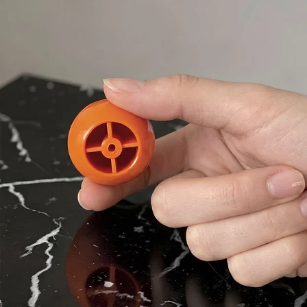Sert Plastik Düğme Yuvarlak Top Turuncu Dolap Mobilya Mutfak Dolabı Çekmece Kulbu Kulpu Kulplar