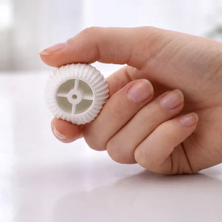 Sert Plastik Düğme Yuvarlak Top Çizgili Beyaz Dolap Mobilya Mutfak Dolabı Çekmece Kulbu Kulpu Kulplar