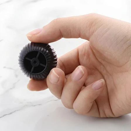 Sert Plastik Düğme Yuvarlak Top Çizgili Siyah Dolap Mobilya Mutfak Dolabı Çekmece Kulbu Kulpu Kulplar