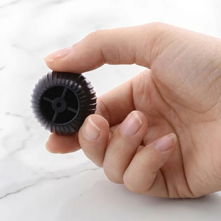 8 Adet Sert Plastik Düğme Yuvarlak Top Çizgili Siyah Dolap Mobilya Mutfak Dolabı Çekmece Kulbu Kulpu Kulplar