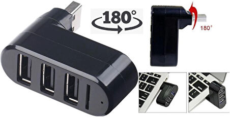 Lunatic 4692 4 Port Usb 2.0 Oynar Başlıklı Hub Çoklayıcı Çoğaltıcı 180 Derece