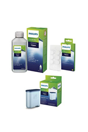 ca6903 Philips Ca6700/10 Espresso Makinesi Kireç Temizleme Solüsyonu , Yağ Çözücü Tablet ve Apuaclea