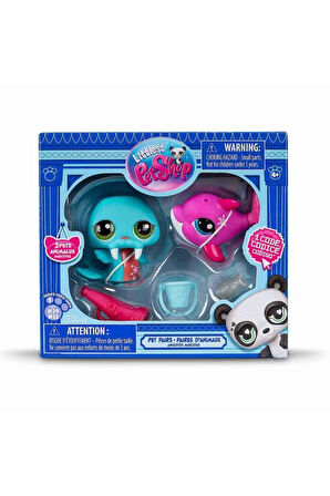 Hasbro Littlest Petshop Figür Minişler 2'li Paket Hayvanlar Fok Balığı-Yunus 00508 (KOLİ İTEMİ S00005264)