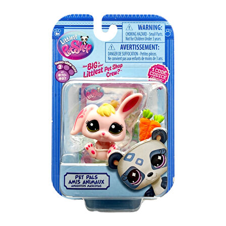 Hasbro Littlest Pet Shop Tekli Figür 00522 G7#76 PEMBE TAVŞAN