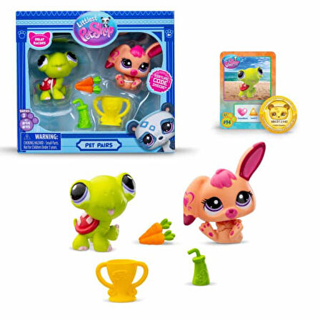 Hasbro Littlest Pet Shop 2'li Paketa 00587 G7#94-G7#95 KAPLUMBAĞA-TAVŞAN