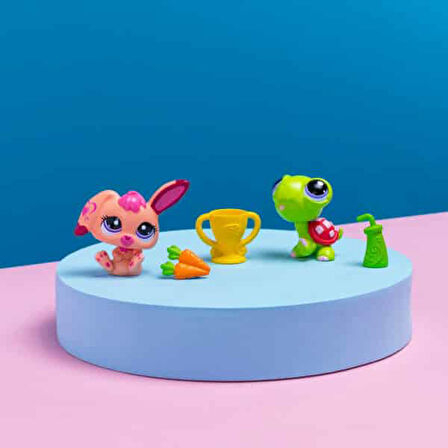 Hasbro Littlest Pet Shop 2'li Paketa 00587 G7#94-G7#95 KAPLUMBAĞA-TAVŞAN