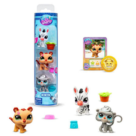 Hasbro Littlest Pet Shop 3'lü Figür 00598 G7#96-97-98