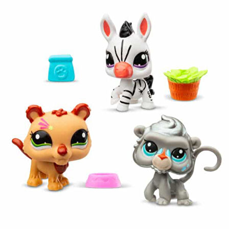 Hasbro Littlest Pet Shop 3'lü Figür 00598 G7#96-97-98