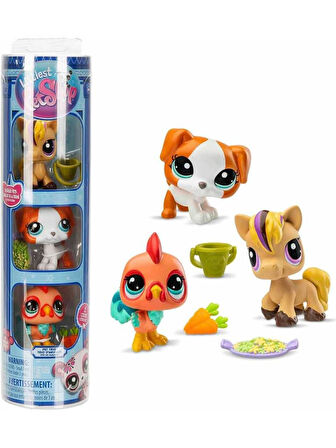 Hasbro Littlest Pet Shop 3'lü Figür 00617 G7#163-164-165