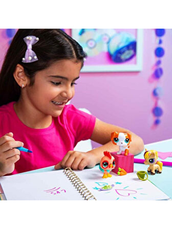 Hasbro Littlest Pet Shop 3'lü Figür 00617 G7#163-164-165