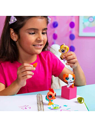 Hasbro Littlest Pet Shop 3'lü Figür 00617 G7#163-164-165