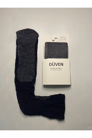 Comfort Cotton Taban Siyah Dizaltı Pantolon Çorap