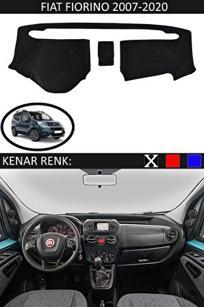 GUERRINO Torpido Koruma Halısı Siyah Kenar Renk Siyah Fiat Fiorino 2007-2020 ile Uyumlu