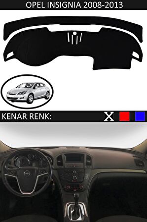GUERRINO Torpido Koruma Halısı Siyah Kenar Renk Siyah Opel Insignia 2008-2013 ile Uyumlu