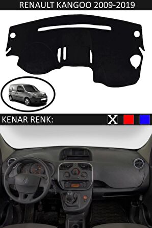 GUERRINO Torpido Koruma Halısı Siyah Kenar Renk Siyah Renault Kangoo 2009-2019 ile Uyumlu
