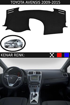 GUERRINO Torpido Koruma Halısı Siyah Kenar Renk Siyah Toyota Avensis 2009-2015 ile Uyumlu
