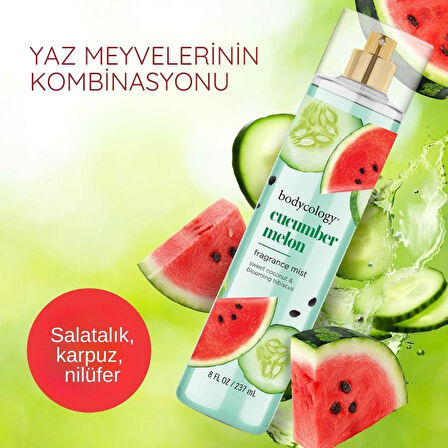 Bodycology Cucumber Melon Fragrance Misk Kadın Vücut Spreyi 