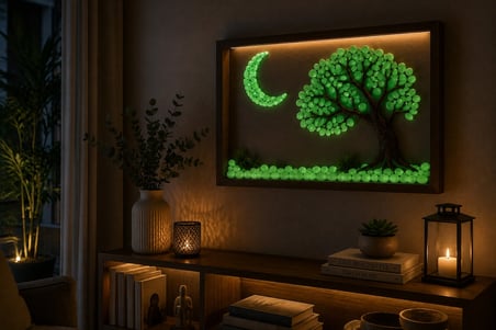 Gece Karanlıkta Parlayan Dekoratif Fosforlu Çakıl Taşı 50 Adet – Bahçe, Akvaryum, Saksı ve Peyzaj Dekorasyonu