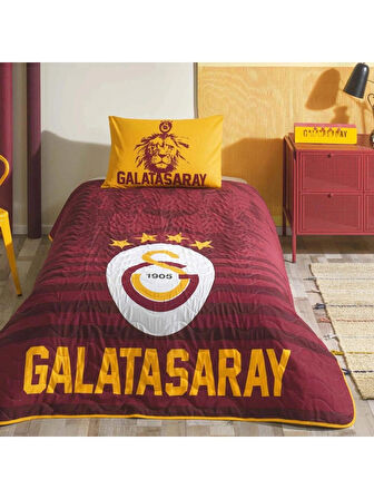Taç Galatasaray Tek Kişilik Lisanslı Strıpe Yatak Örtüsü Seti