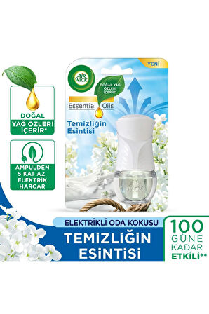 AirWick Elektrikli Oda Kokusu Seti Temziliğin Esintisi (1 Kit 1 Yedek)