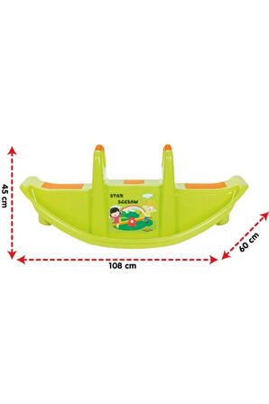 Star Tahterevalli Sarı Oyun Aktivite Alanı Tahterevalli