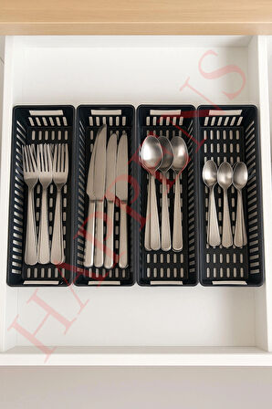 4 adet Çok amaçlı Buzdolabı düzenleyici, Buzdolabı organizer Siyah