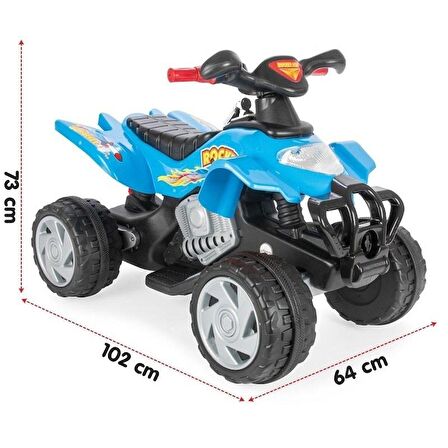 PİLSAN Rocket Roket Akülü Atv 12V Mavi