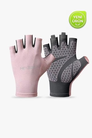 Premium Kalite Terletmeyen Yarım Parmak Pedsiz Yoga Fitness Bisiklet Outdoor Spor Eldiven
