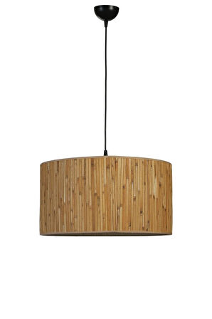 BAMBU 07 ABAJURLU TEKLİ SARKIT AVİZE