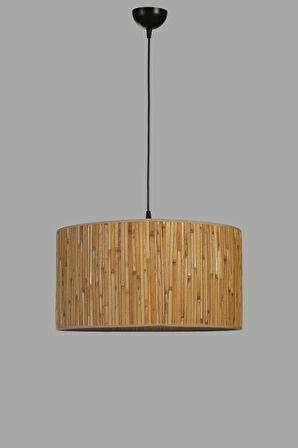 BAMBU 07 ABAJURLU TEKLİ SARKIT AVİZE