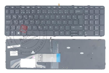 Hp Probook 450 G3 450 G4 Notebook Klavyesi - Siyah - TR - Işıklı / KL0953LD