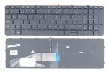 Hp Probook 450 G3 450 G4 Notebook Klavyesi - Siyah - TR - Işıklı / KL0953LD
